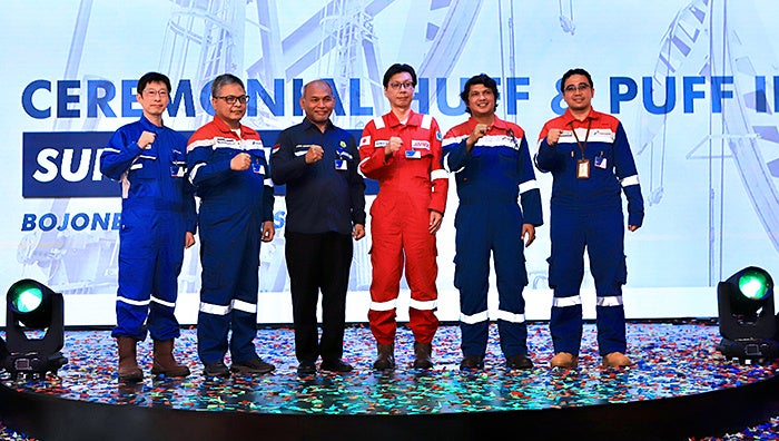 CO2圧入開始セレモニーの様子