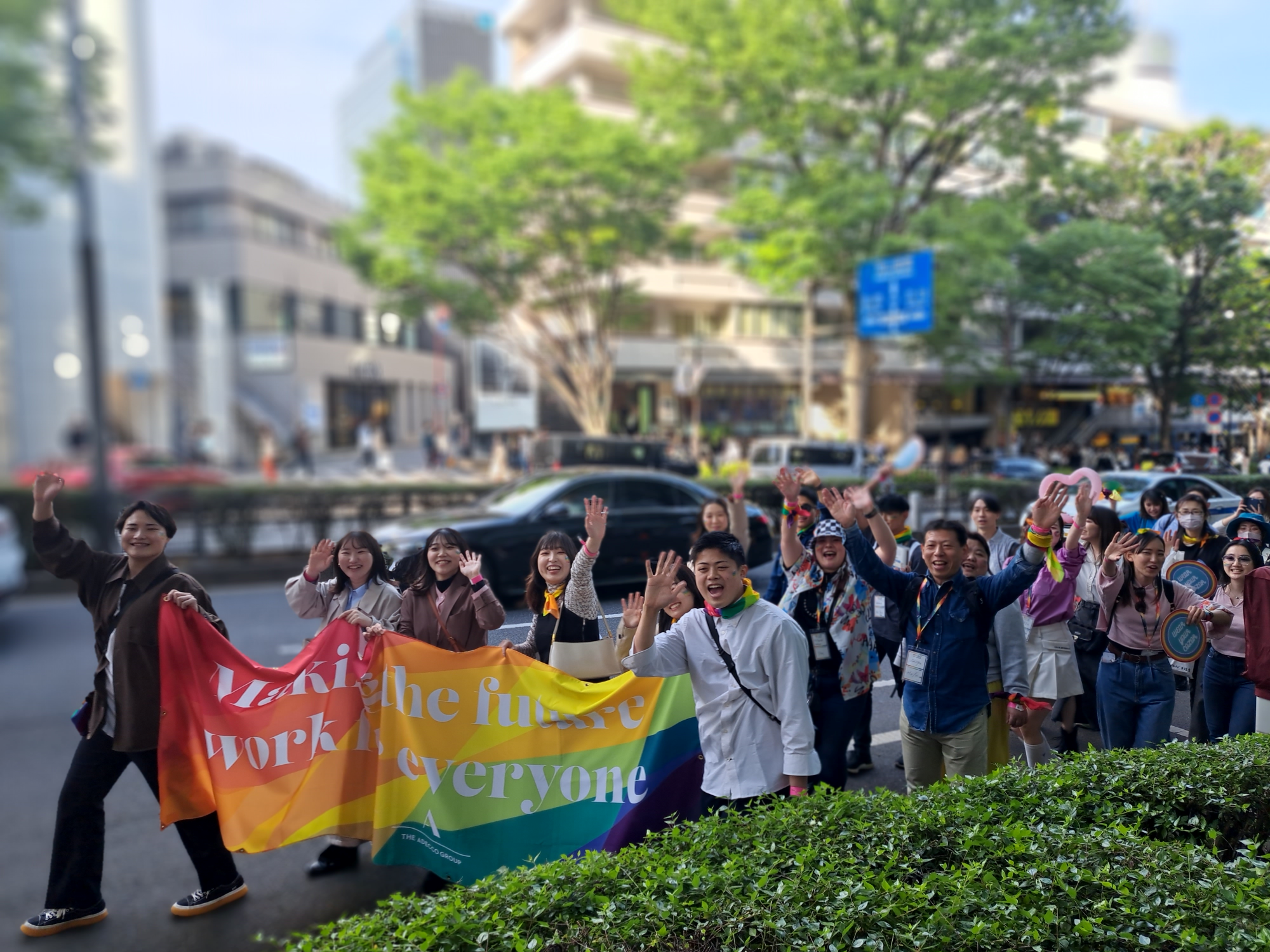 2023年4月23日に行われた「プライドパレード」に参加