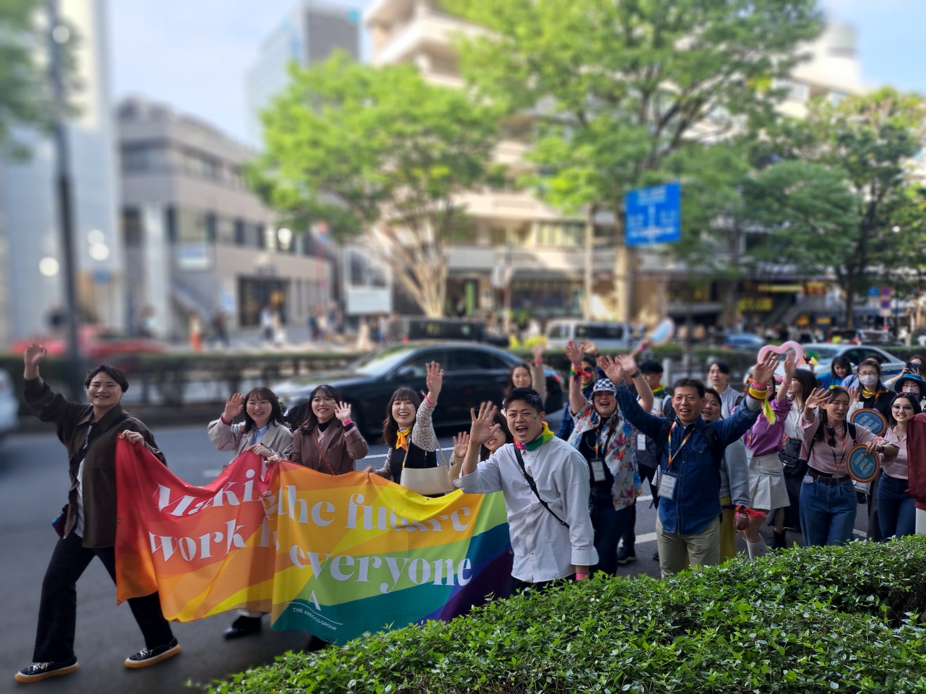 2023年4月23日に行われた「プライドパレード」に参加