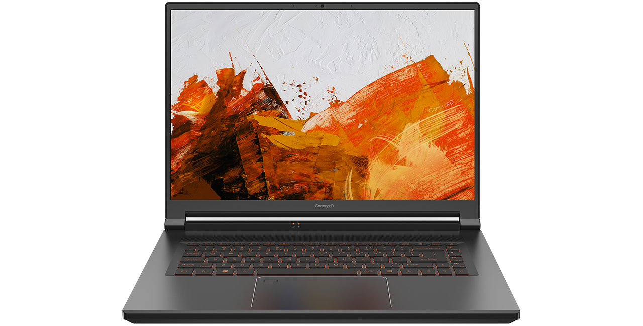 Acer の ConceptD 5 は、Pantone 認証 16 インチ OLED スクリーンで美しく、色精度の高い画像を表示し、洗練されたマット仕上げのデザインです。