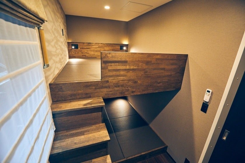 ユニークな畳ロフトルーム