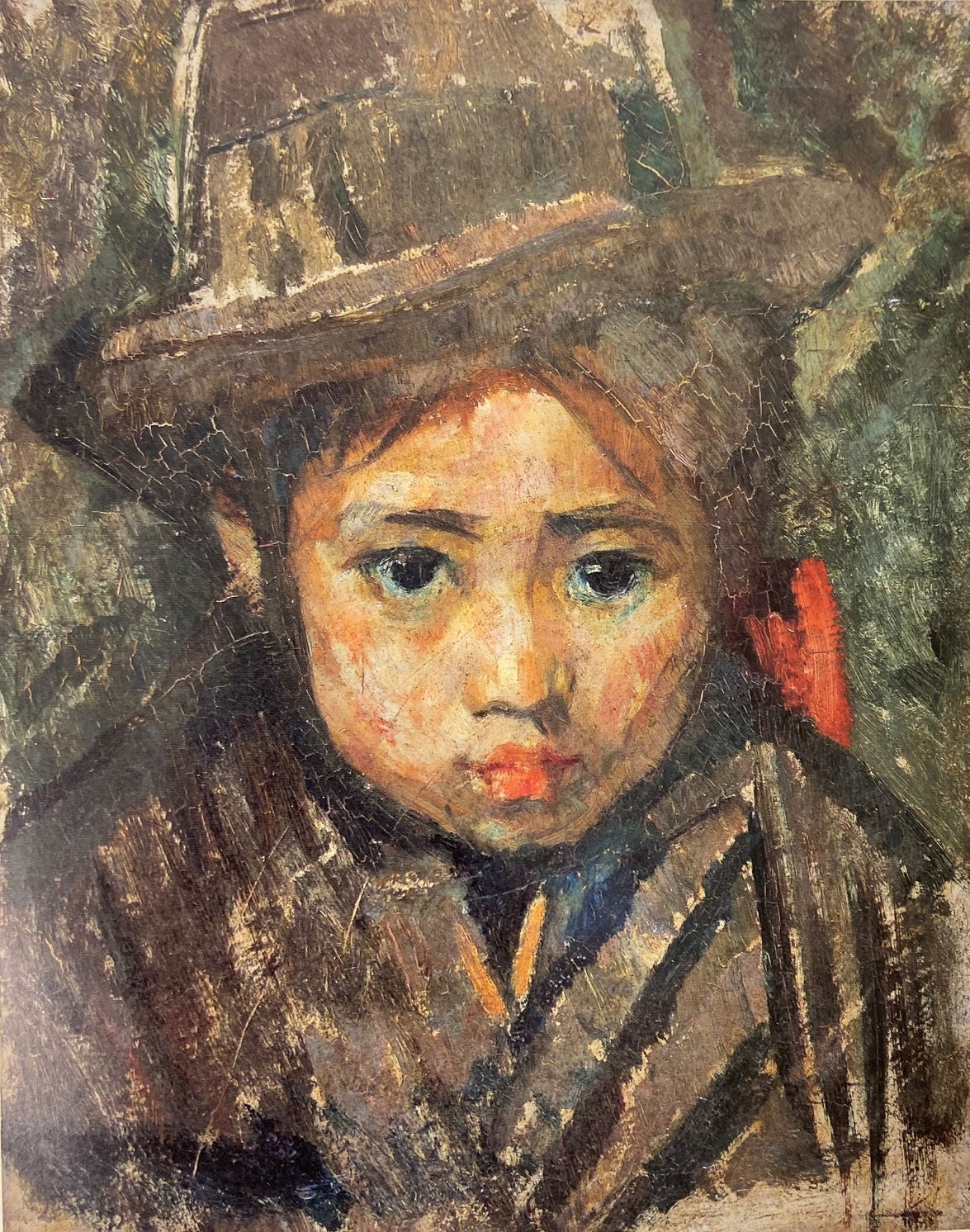 《帽子を被る少女》1912年　田辺市立美術館蔵（脇坂義太郎コレクション）