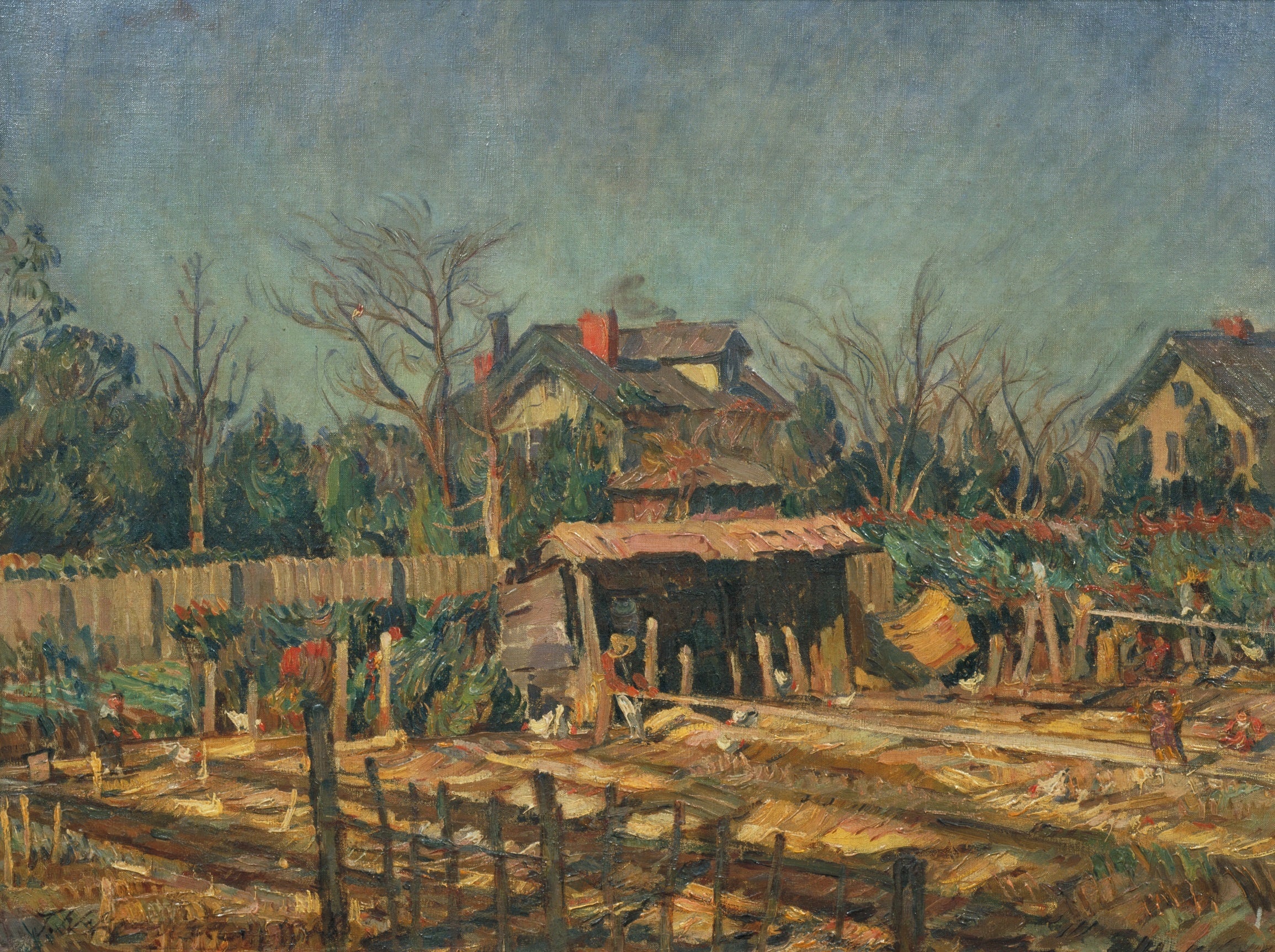 《目白の冬》1920年　茨城県近代美術館蔵