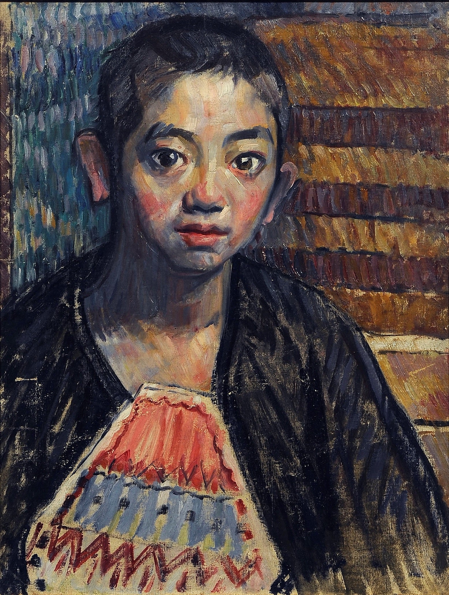 《少年像（相馬安雄氏像）》1912年　株式会社三井住友銀行蔵