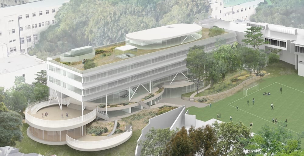 新校舎の建築完成イメージ