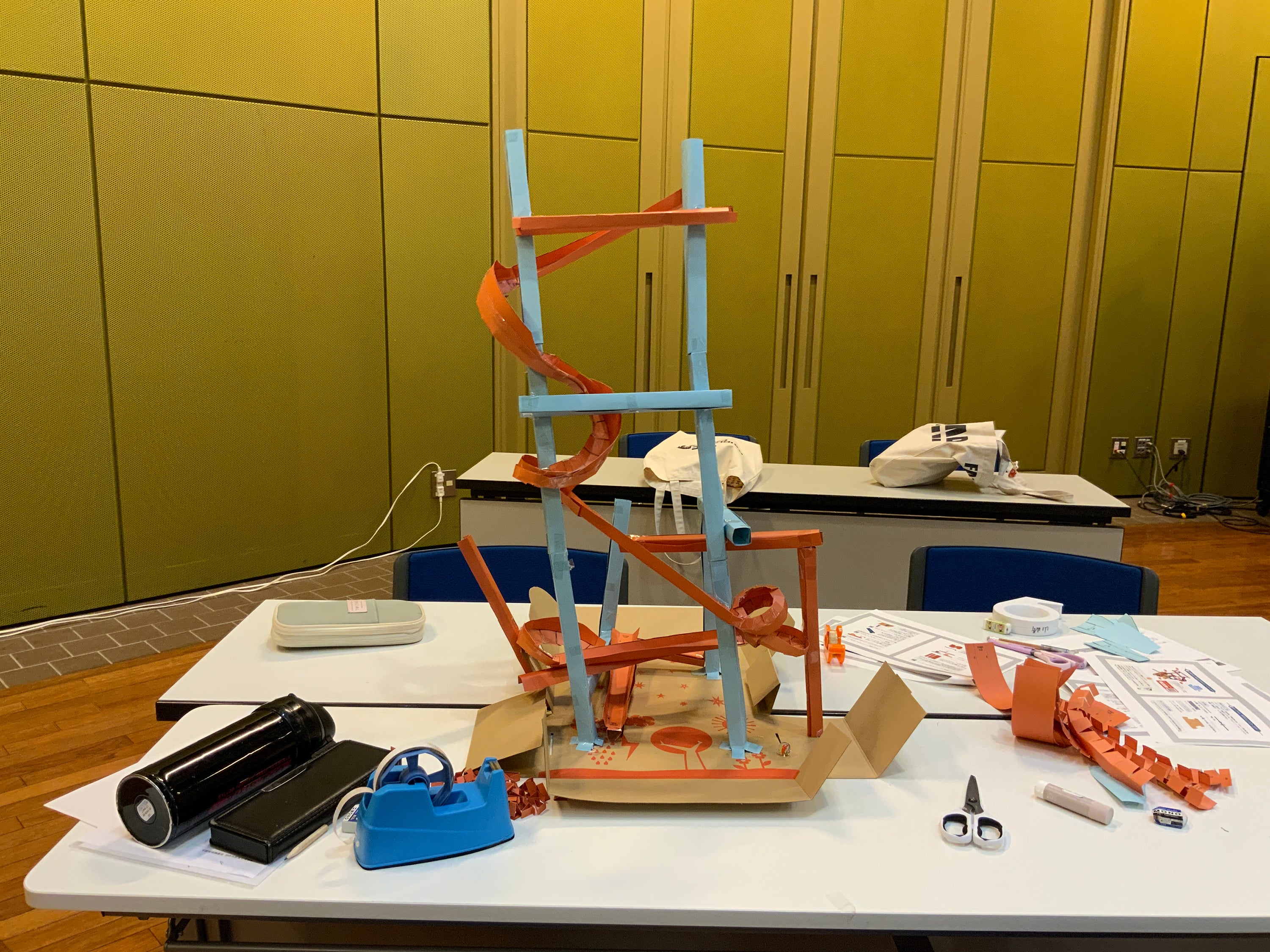 ▲完成したジェットコースター