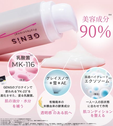 新商品】乳酸菌で肌バランスを整える、とろもち触感のベタつきレス 新商品】乳酸菌で肌バランスを整える、とろもち触感のベタつきレス