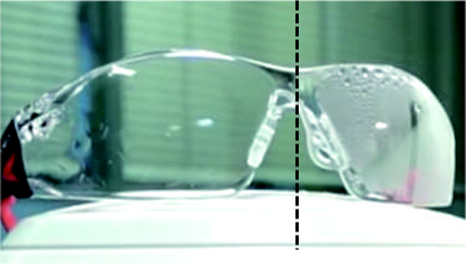 スチーマーによる防曇テスト