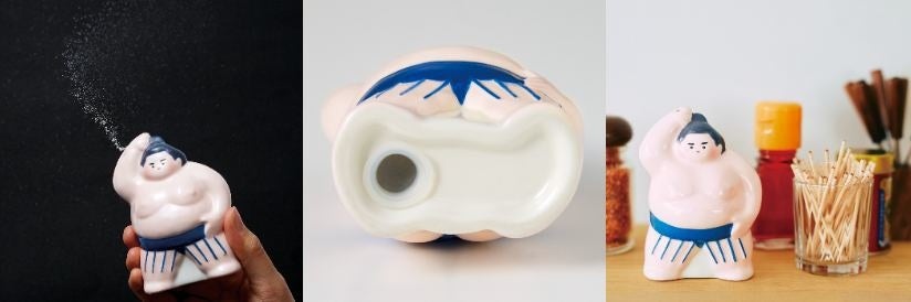 お相撲好きのプランナーが作った 相撲が取れる土俵ポーチ 力士の調味料ケース 力士 の出世グラス 土俵入りイメージティー の4アイテムが フェリシモ You More から誕生 株式会社フェリシモのプレスリリース