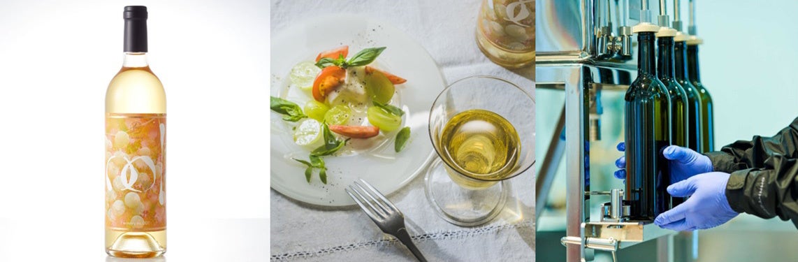 吟醸酒をおもわせる飲み心地。お寿司やお刺身や魚介系お鍋など和食との相性がよい 。一本一本手作業の都市型小規模ワイナリー