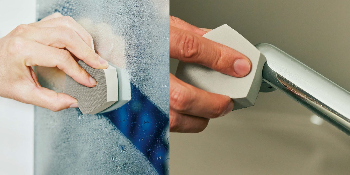 キッチンの水アカ、シンクのサビ汚れ、浴室の鏡のウロコ汚れなどもスッキリきれいに