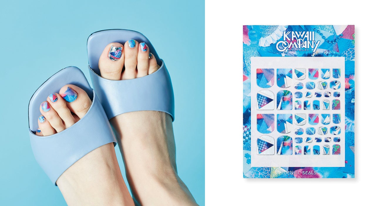 ※イメージ写真は、ピンク色のネイルポリッシュを塗った上に〈triangular soda〉