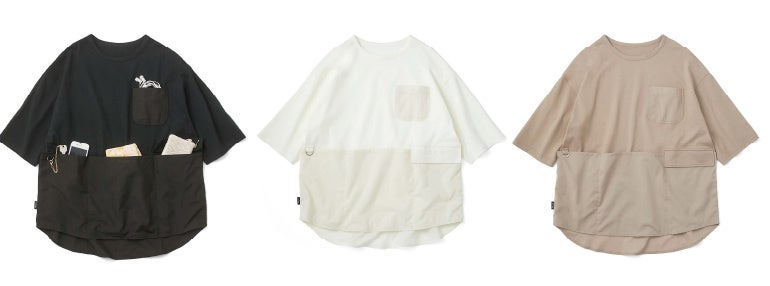 左から〈ブラック〉、〈ホワイト〉、〈ベージュ〉