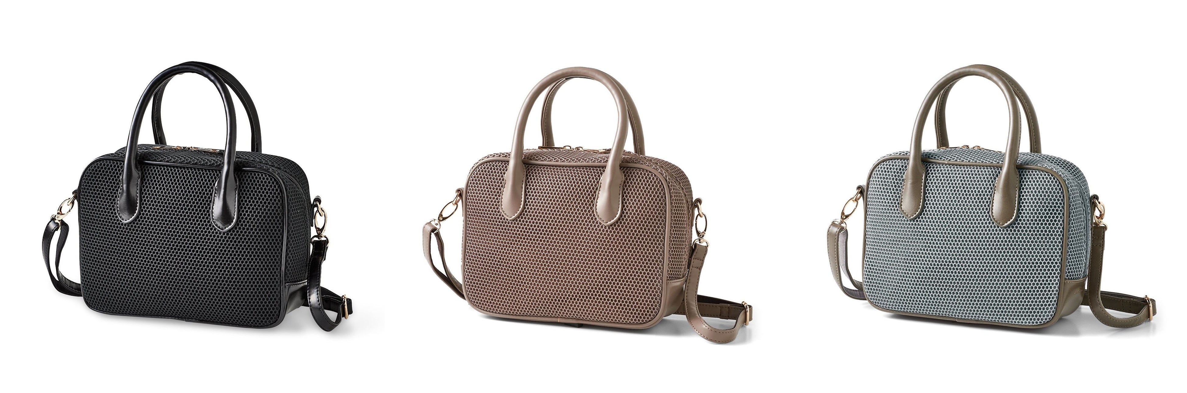 〈ブラック〉、〈ベージュ〉、〈ブルーグレー〉の3色が届きます