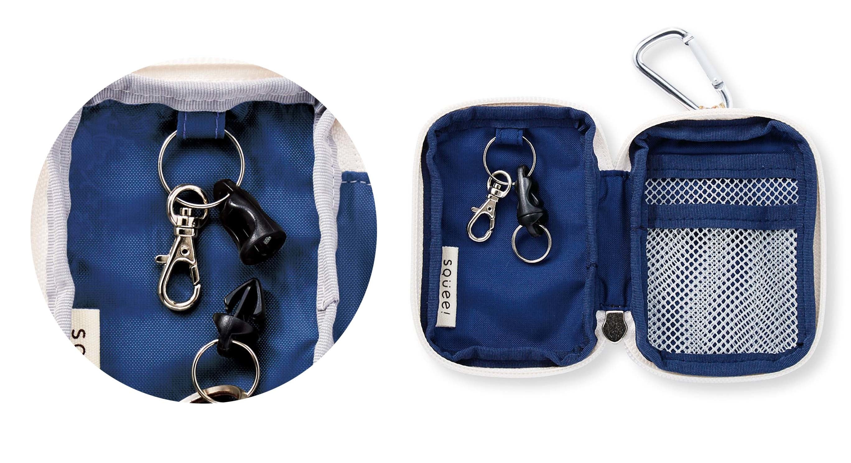 取り外し可能なキーリングは、自転車のカギにぴったりです