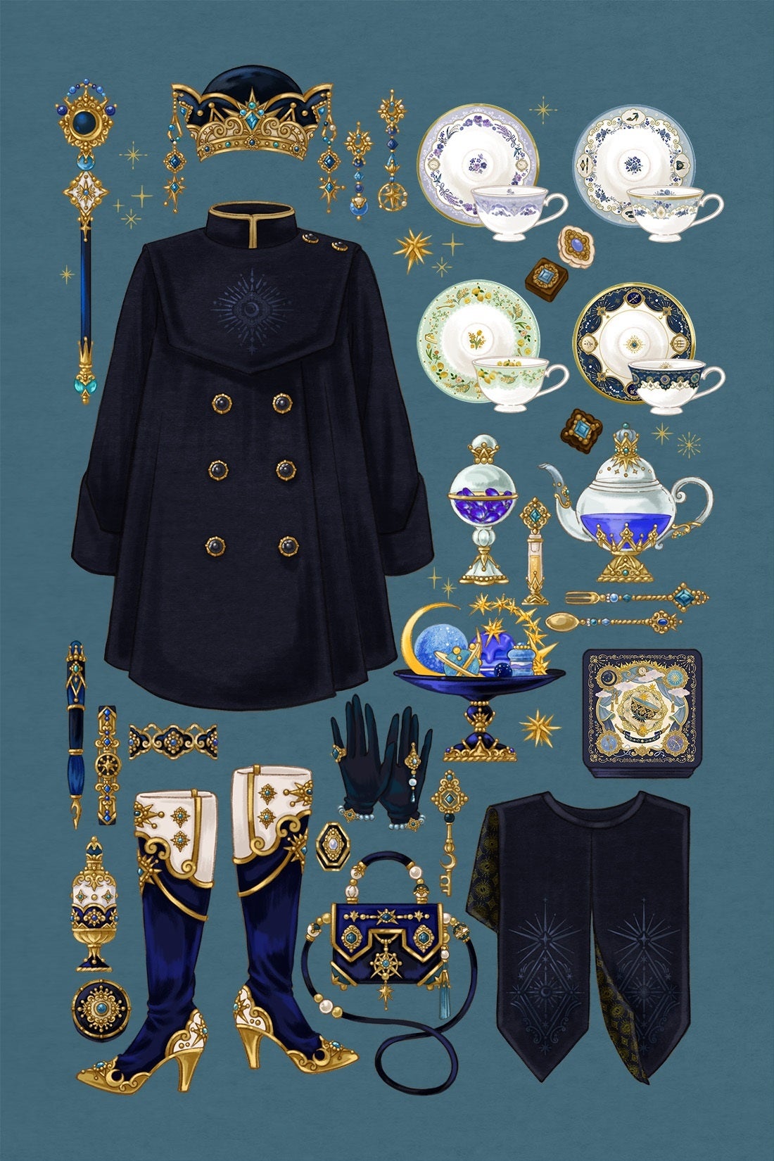 フェリシモ 魔法部 コート 魔法部®が「日常を守りきる」をテーマに新作「日と月の紋章を