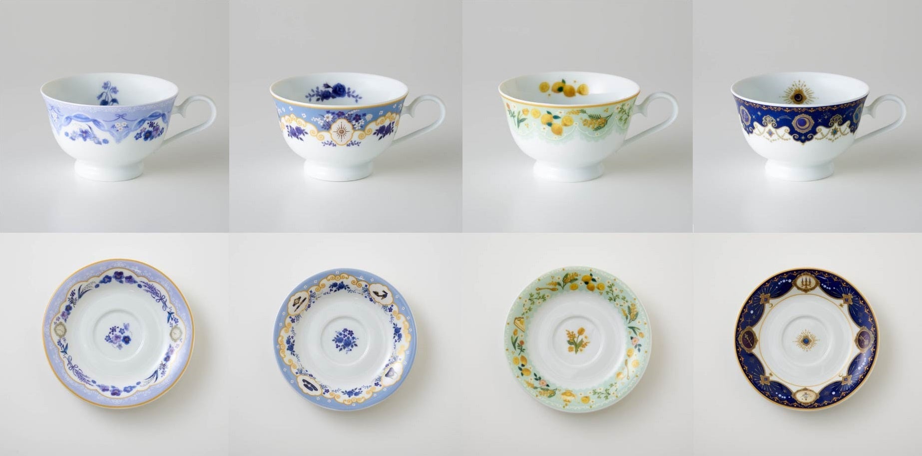 左から〈朝〉〈昼〉〈夕〉〈夜〉