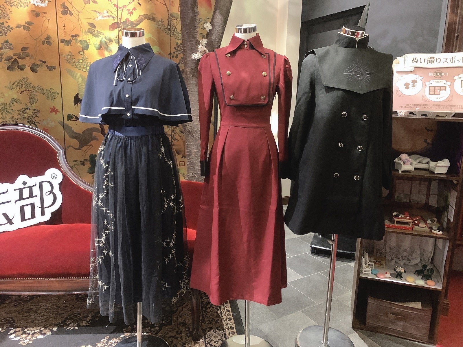 店舗風景：展示のみで、店舗ショップコーナーでは販売はしていません　