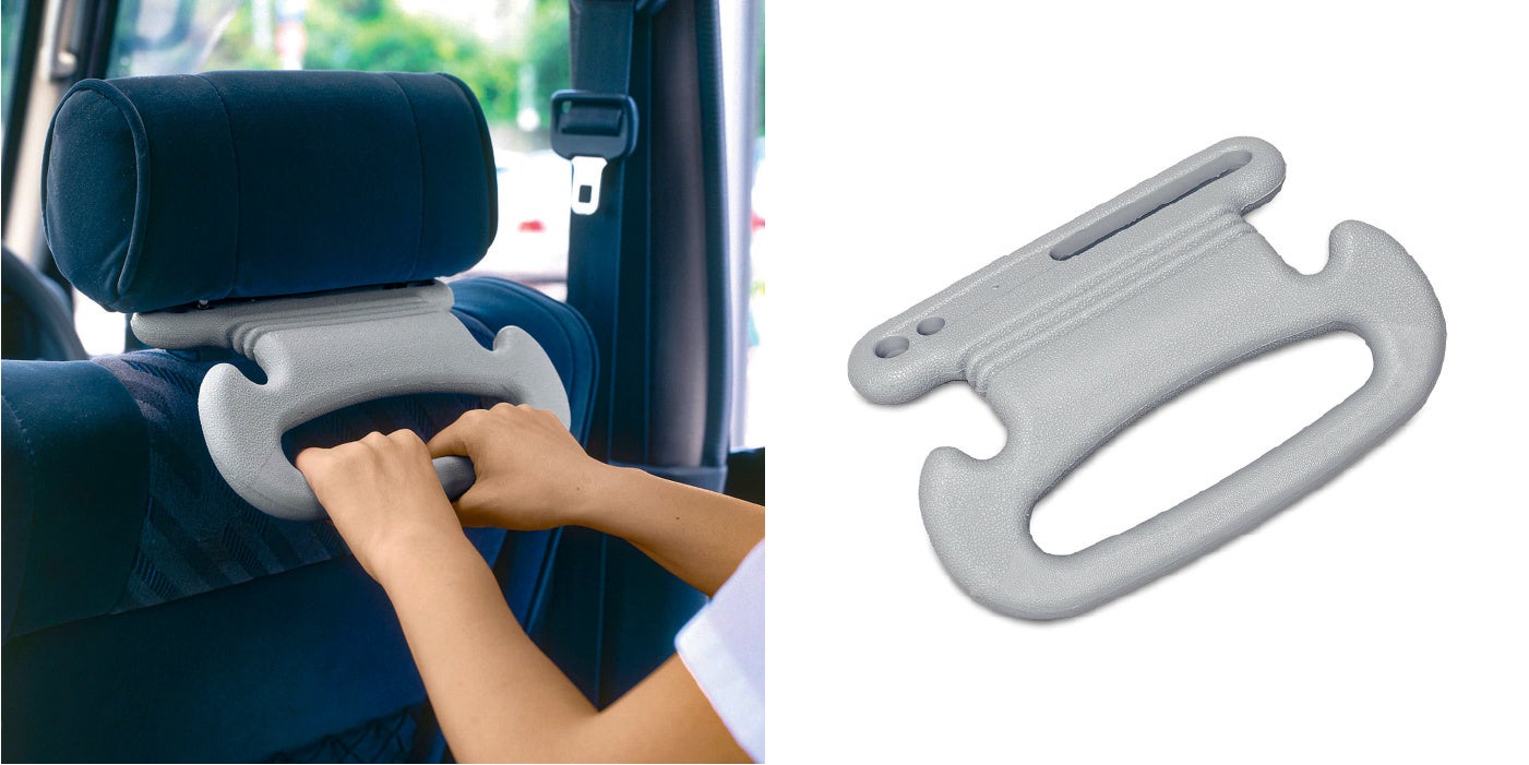 買い物袋や、バッグを掛けておくのに便利なフック付きです。袋をかけてゴミ入れにも使えます。