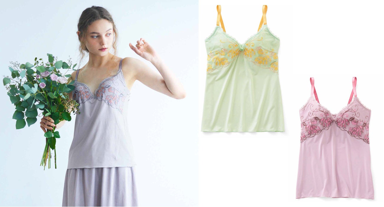 丸く美しいバストシルエットを作るモールドカップは、胸もとをきれいに見せてくれます。