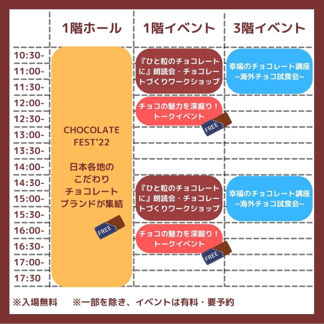 入場無料】11月20日(日)に神戸で開催のチョコフェス『CHOCOLATE FEST