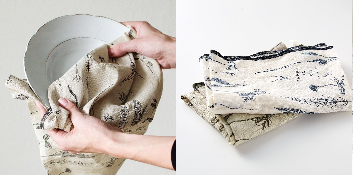 張りがある生地は洗って使っていくとやわらかくなります。約38cm×50cmと使いやすいサイズです。