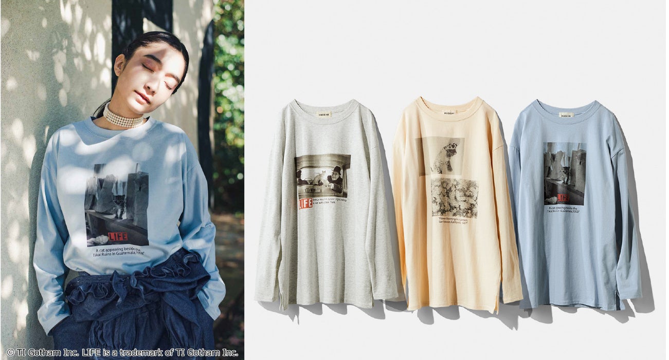 長めの丈はイン、アウトどちらもOK。1枚につき前後で3種類の写真を使用