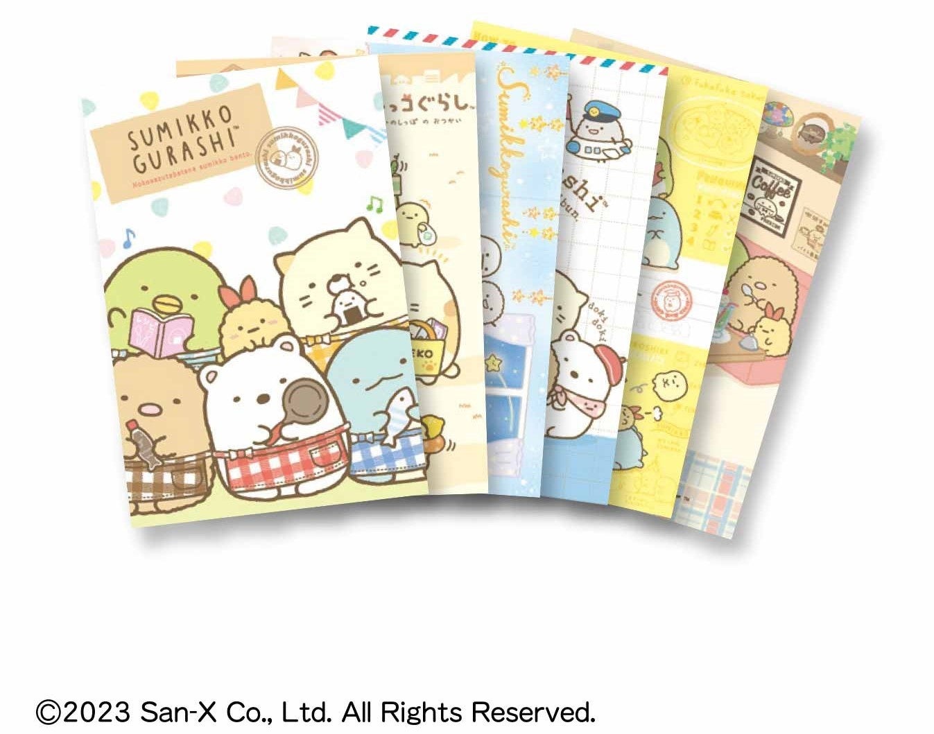 図案のもとになっているテーマのかわいいイラストのポストカードつき