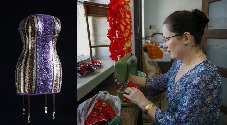 作品「Ava」と作家制作風景