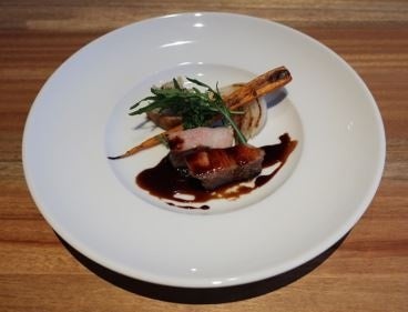 神戸ポークの炭焼き　淡路野菜のグリル