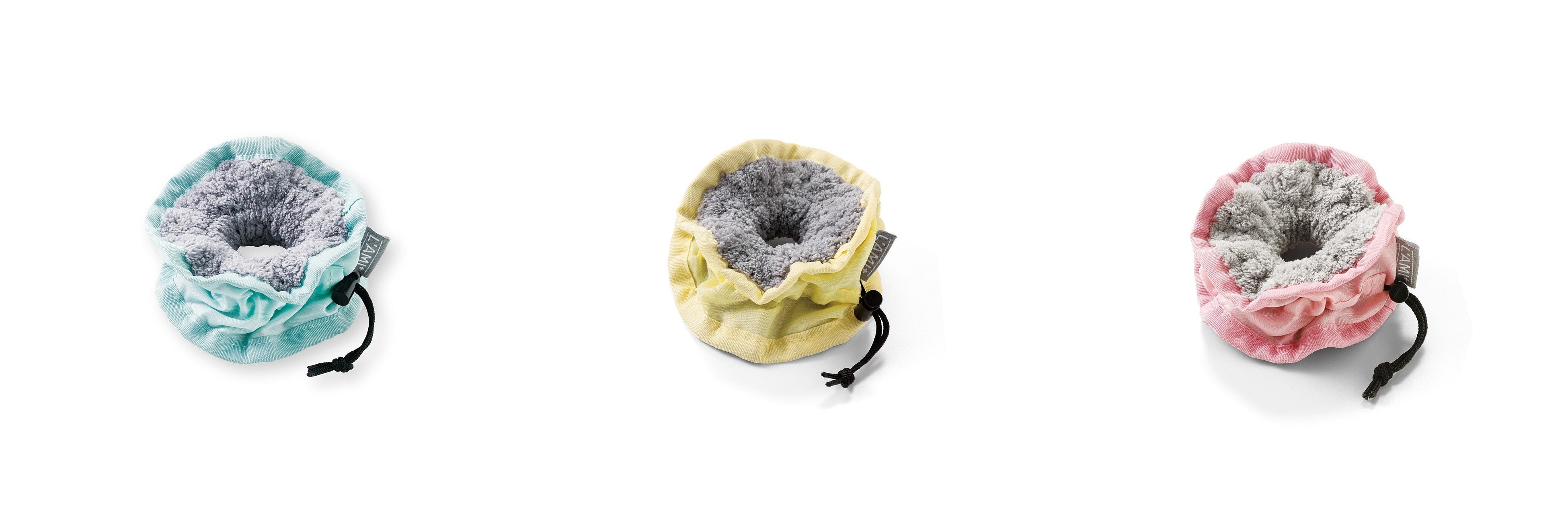 〈グリーン〉〈イエロー〉〈ピンク〉の3色展開