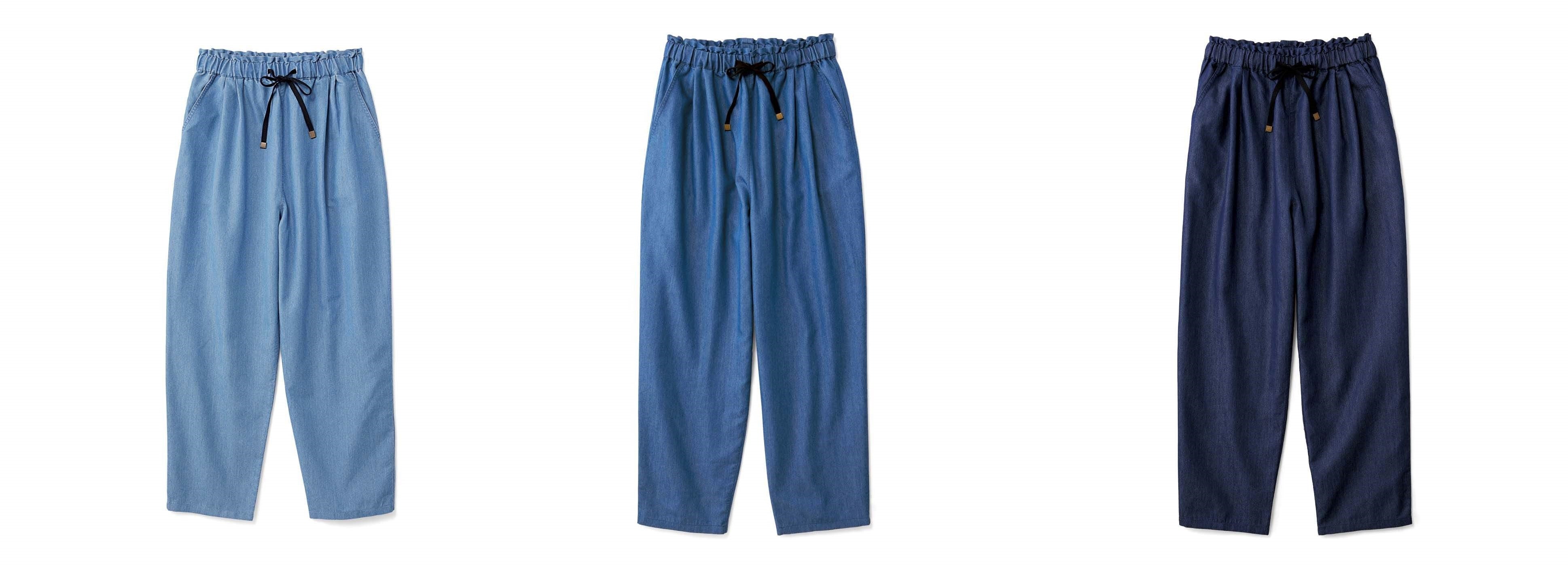 〈ライトブルー〉〈ブルー〉〈インディゴブルー〉の3色展開で、毎月1本届きます。