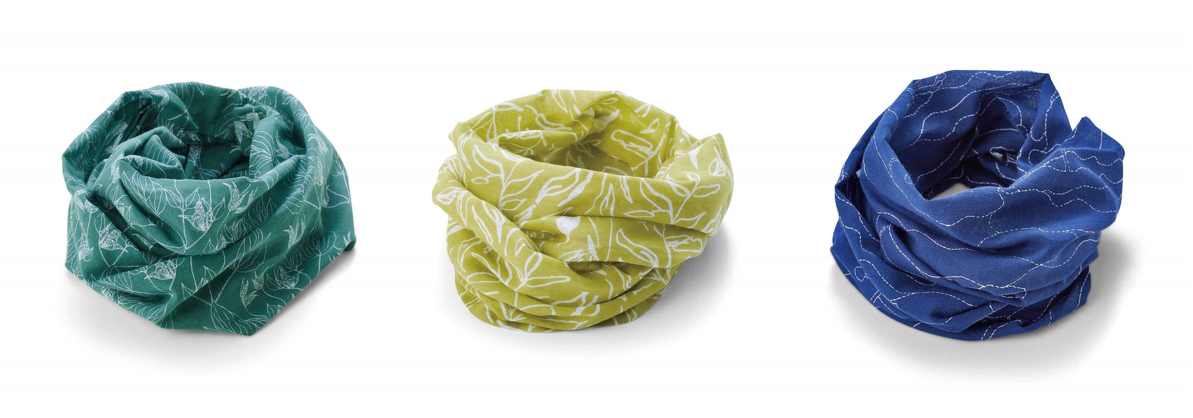 〈アンティークグリーン〉〈シトロンイエロー〉〈レイクブルー〉の3色展開です