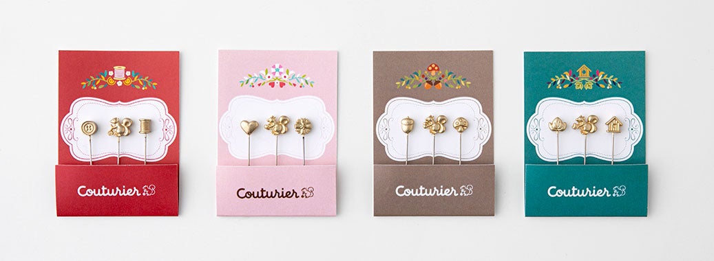 それぞれかわいい台紙にセットされています。