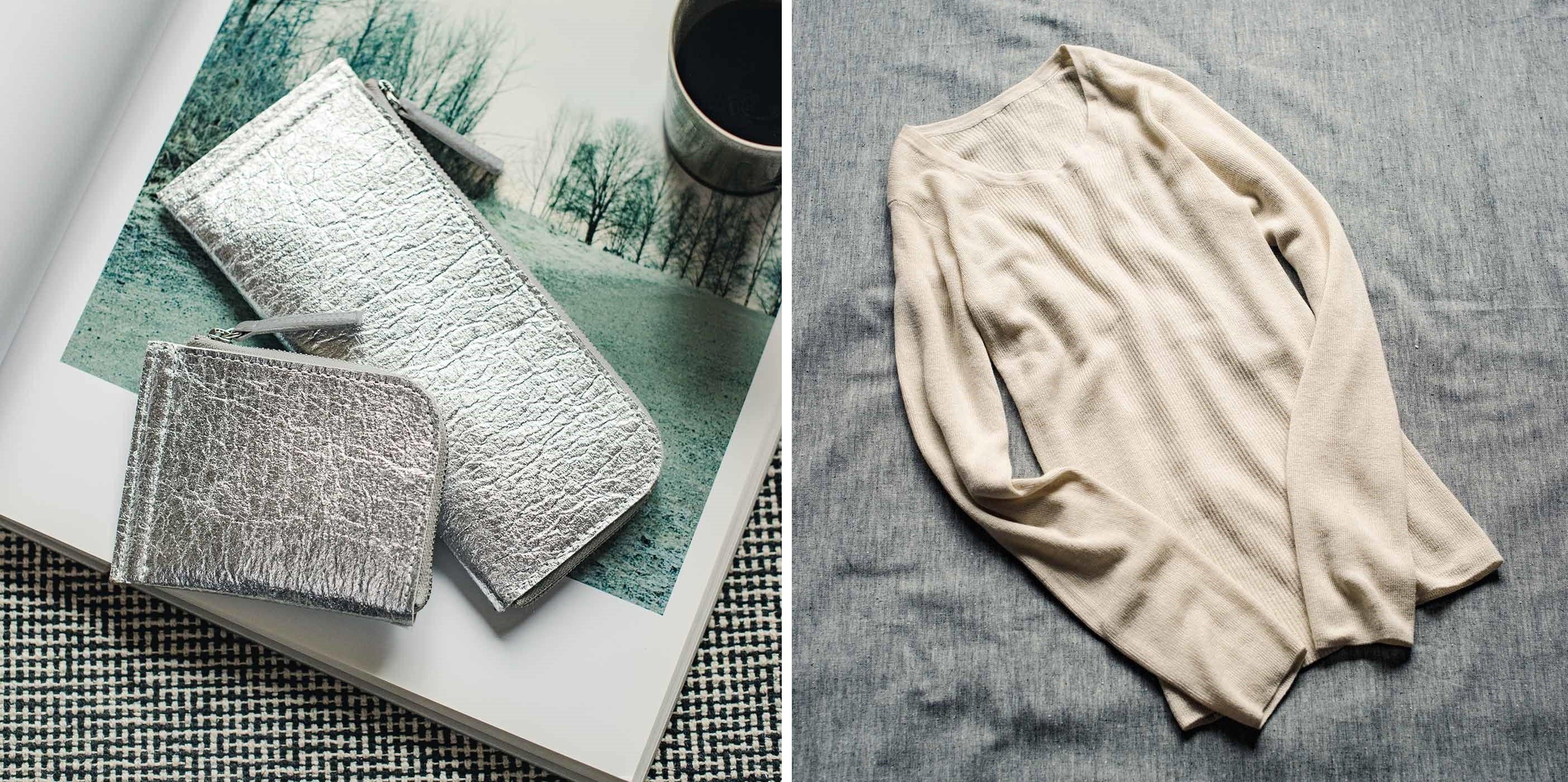 （「サーナヤオッリfor Kraso」「顔の見えるカシミヤニット」）