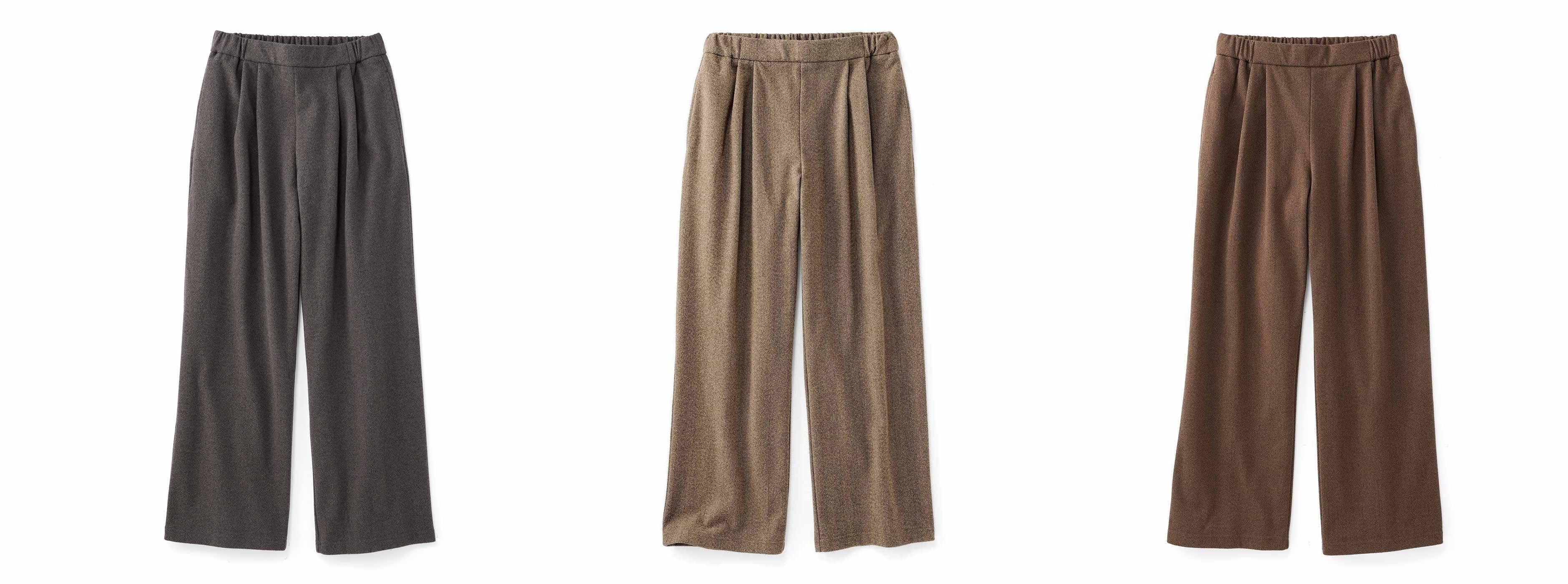 〈グレー〉〈ベージュ〉〈ブラウン〉の3色展開