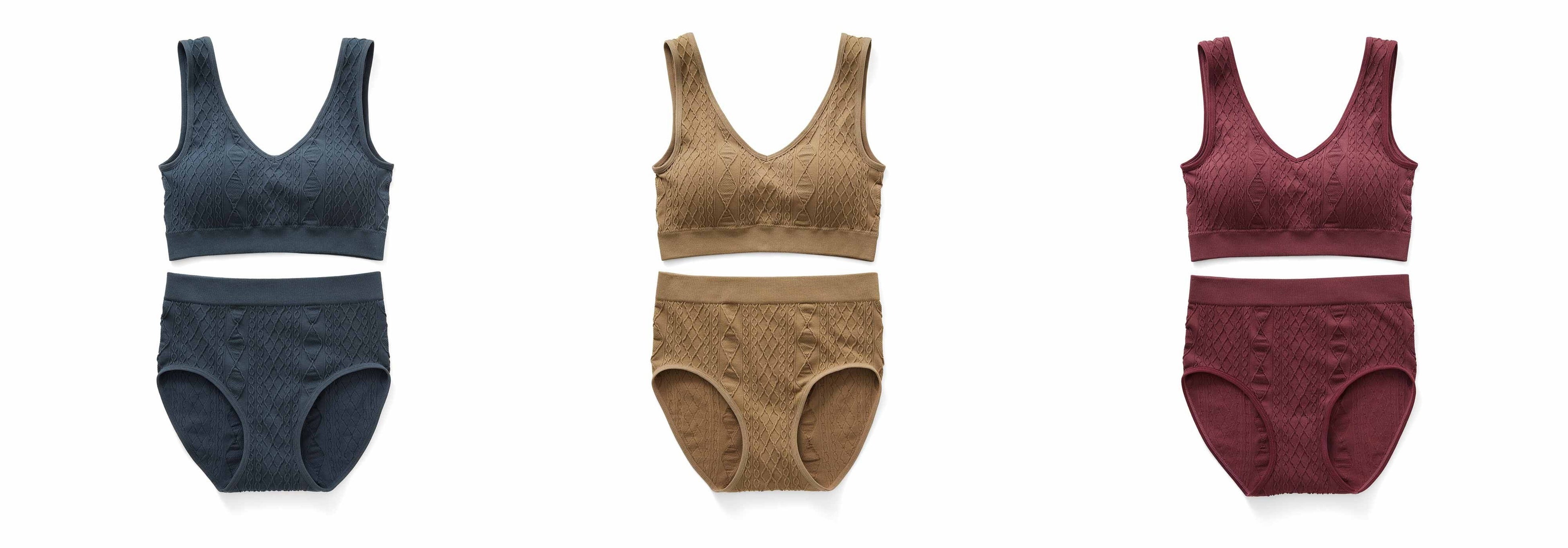 〈チャコールグレー〉〈キャメル〉〈バーガンディー〉の3色展開