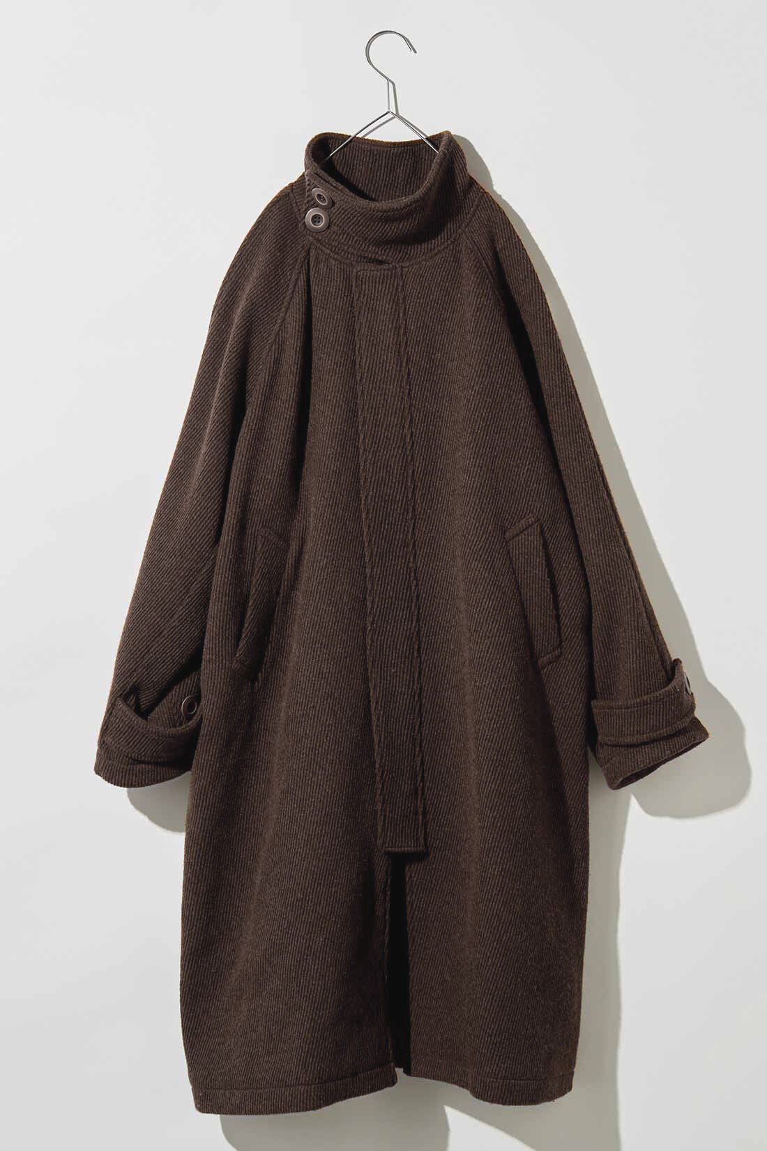 試着品♡【フェリシモ♡MEDE19F】ふわふわ♡チェック柄♡コート♡ 冬を彩るファッショナブルなアウター「ミックス調ウール混カルゼ