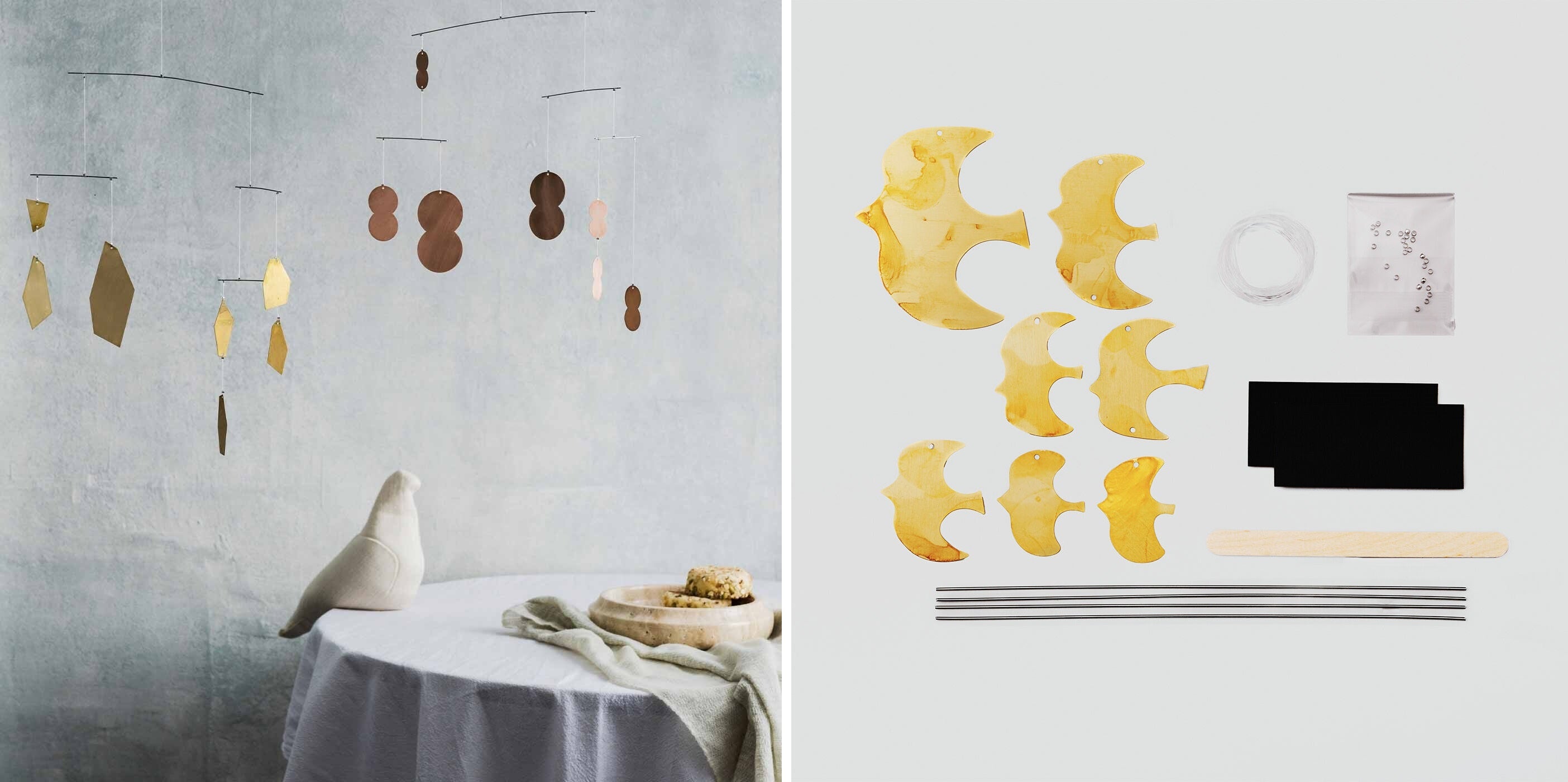 左：完成イメージ、右：1回のお届けキット例