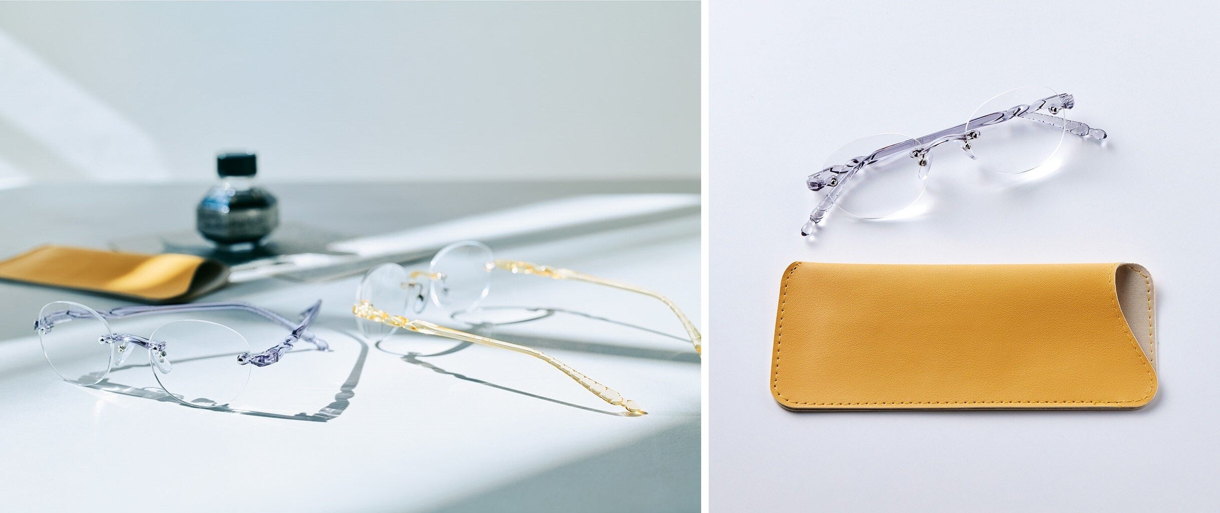 〈グレークリア〉〈ベージュクリア〉の選べる2色展開