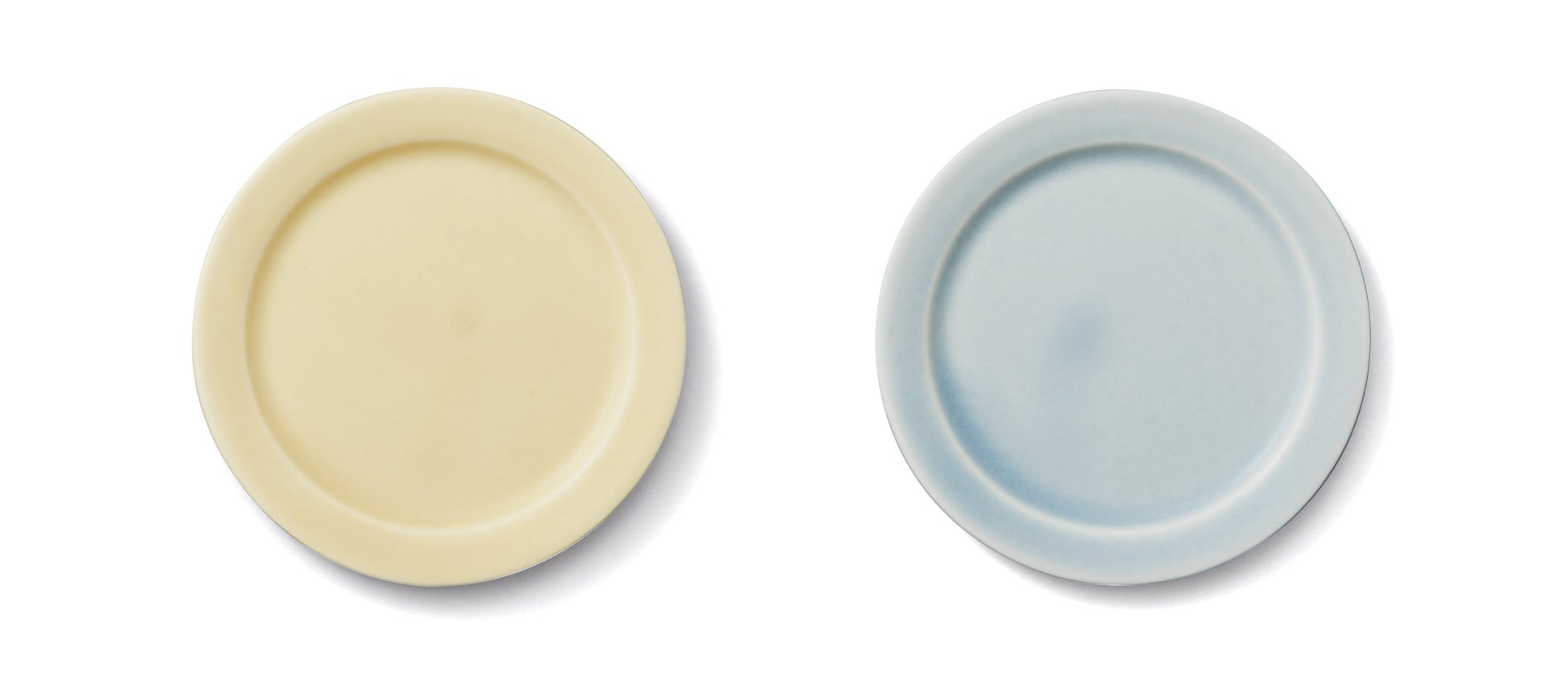 画像左：pollen yellow、右：dew green