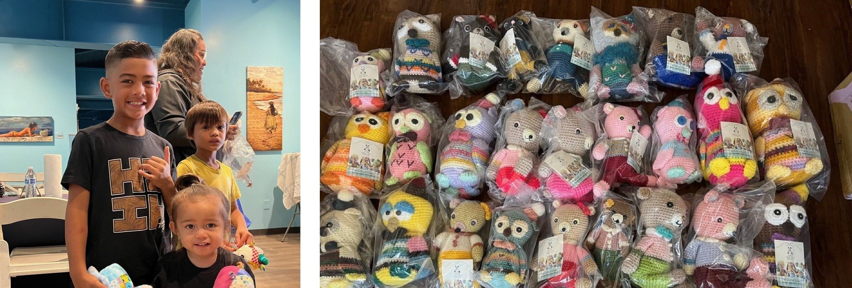 ハワイ・マウイ島火災の被災地へ寄贈した際の様子（2023年）