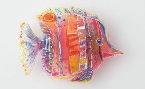 ワークショップで作る魚のモチーフ（イメージ）