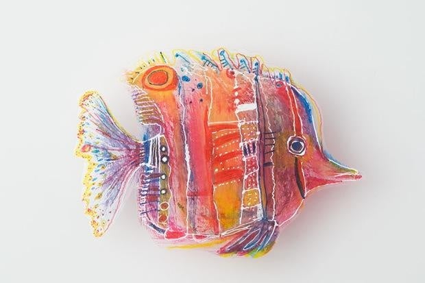 ワークショップで作る魚のモチーフ（イメージ）