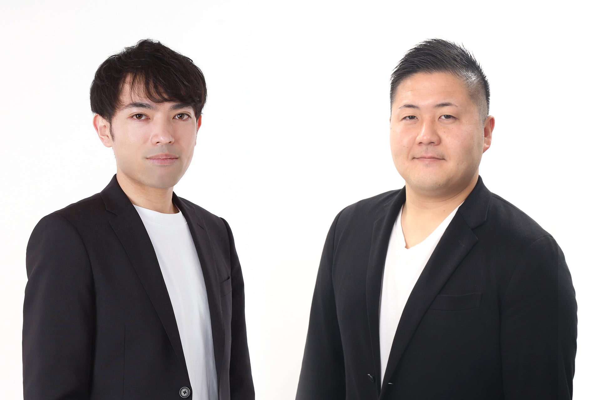 執行役員に就任した佐々木徹(左)と加茂遼介