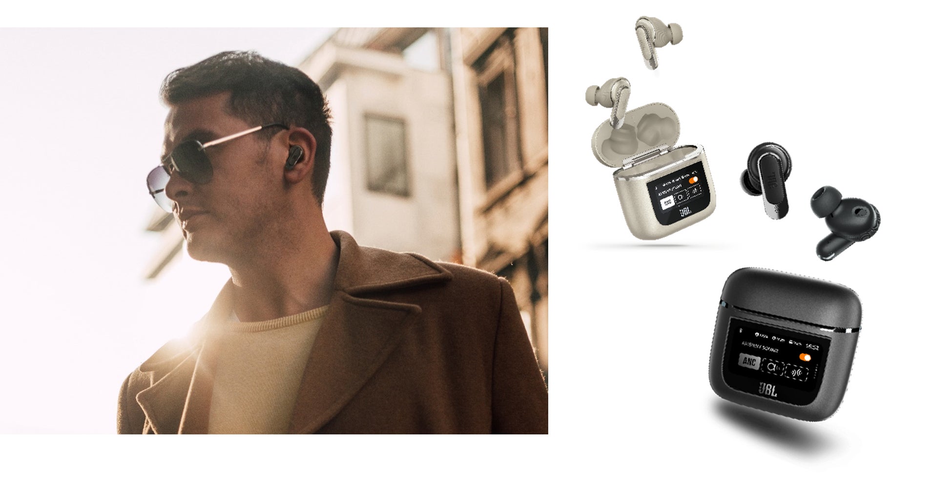 ソルボワ JBL TOUR PRO 2 シャンパンゴールド シリコンケース付き