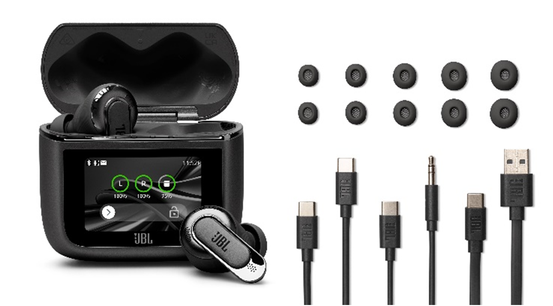 【工場出荷状態】 JBL Tour Pro3 Type-C トランスリミッター 飛行機乗りは必見！「JBL TOUR PRO 3」のトランスミッター機能で