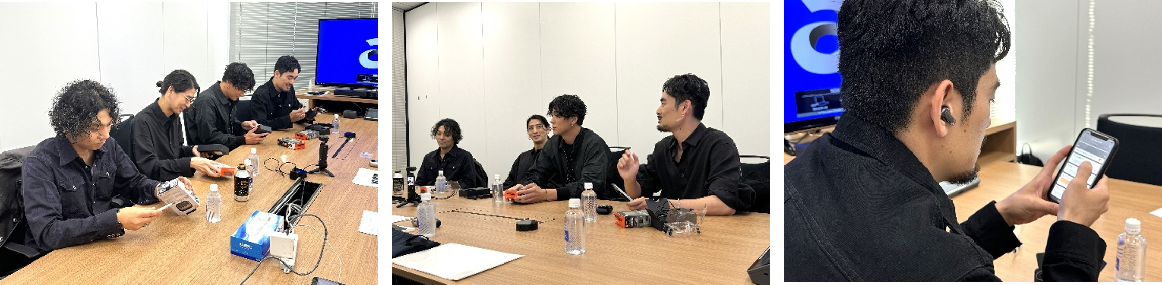 ▲左から、CHOJIさん（Guitar）／YUさん（Vocal）／KENJIさん（Bass）／SHUKIさん（Drums）