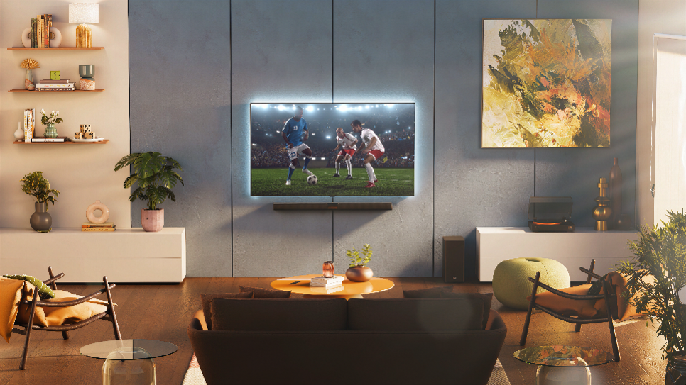 Dolby Atmos®と迫力の重低音で、本格シネマサウンドを手軽に楽しめる3.1chサウンドバーシステム「JBL CINEMA SB580MK2」新登場