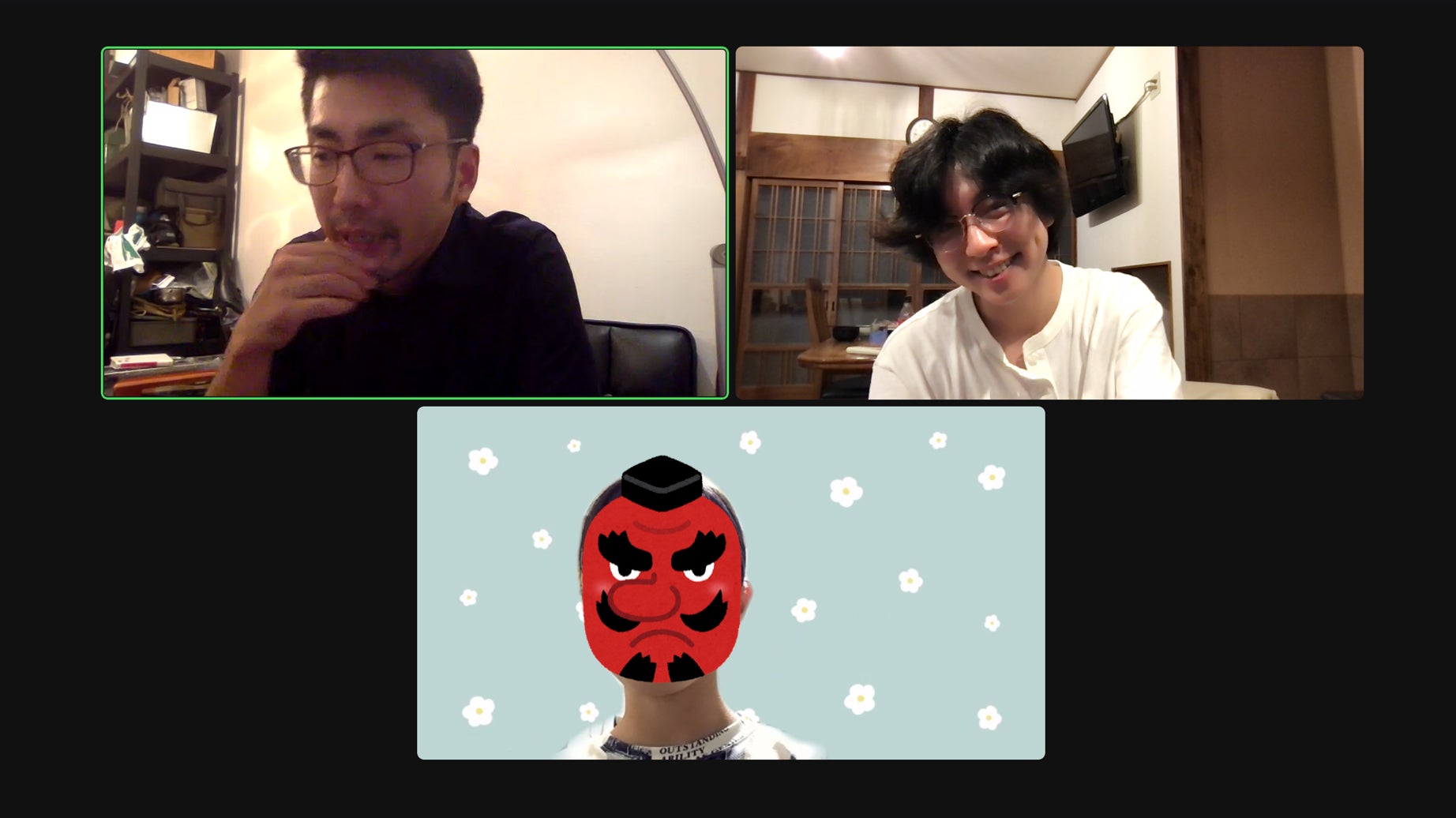 振り返りMTGの様子。